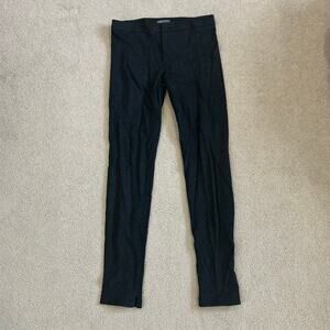 Vince. Black Vented Hem Mid Rise Pants Career Office Workwear Womens Size 10